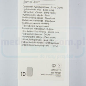 Hydrokoloidní obvaz Granuflex Extra Thin 5*20cm 1ks